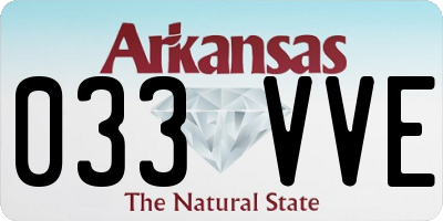 AR license plate 033VVE