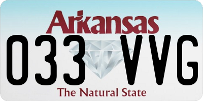 AR license plate 033VVG