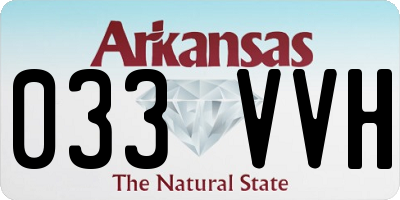 AR license plate 033VVH