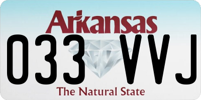 AR license plate 033VVJ