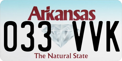 AR license plate 033VVK