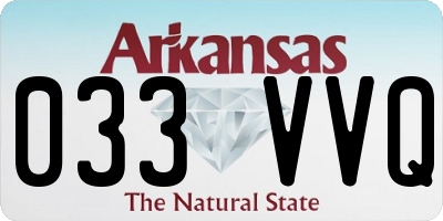 AR license plate 033VVQ