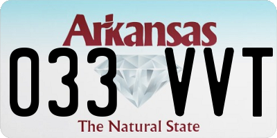 AR license plate 033VVT