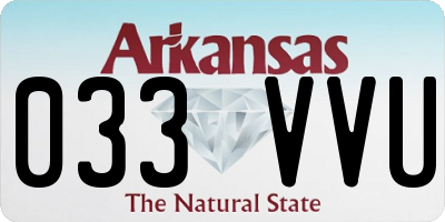 AR license plate 033VVU