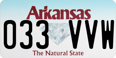 AR license plate 033VVW
