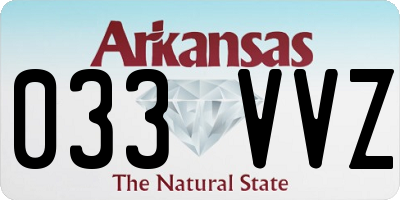AR license plate 033VVZ