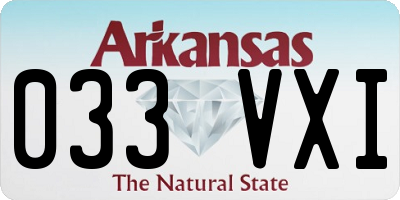 AR license plate 033VXI