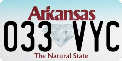 AR license plate 033VYC