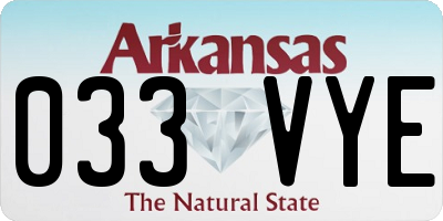 AR license plate 033VYE
