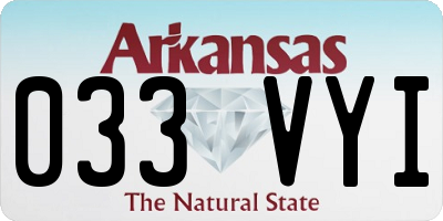 AR license plate 033VYI