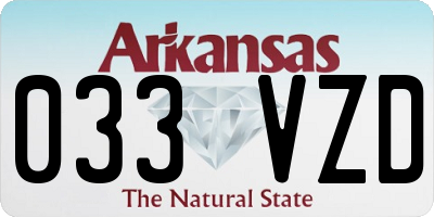 AR license plate 033VZD