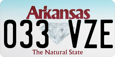 AR license plate 033VZE