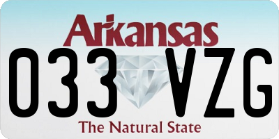 AR license plate 033VZG