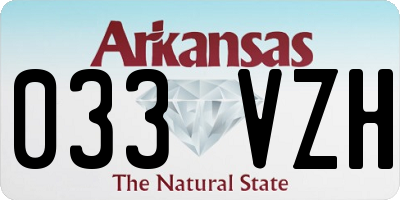 AR license plate 033VZH