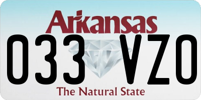 AR license plate 033VZO
