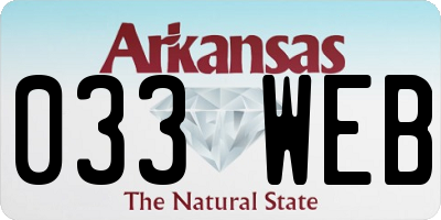 AR license plate 033WEB