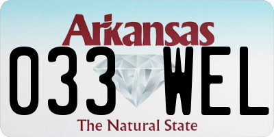 AR license plate 033WEL