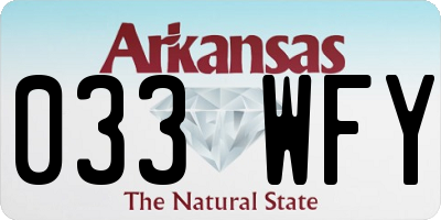 AR license plate 033WFY