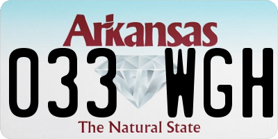 AR license plate 033WGH