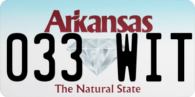 AR license plate 033WIT