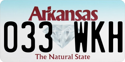 AR license plate 033WKH