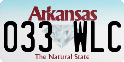 AR license plate 033WLC