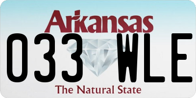 AR license plate 033WLE