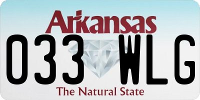 AR license plate 033WLG