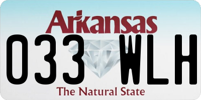 AR license plate 033WLH