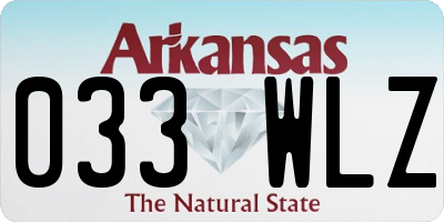 AR license plate 033WLZ