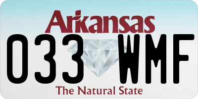 AR license plate 033WMF