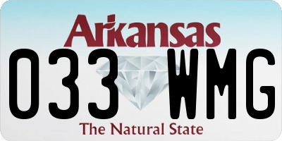 AR license plate 033WMG