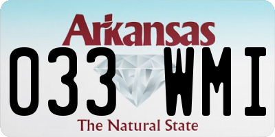 AR license plate 033WMI