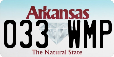 AR license plate 033WMP