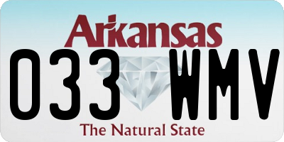 AR license plate 033WMV
