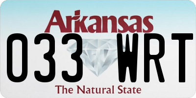 AR license plate 033WRT