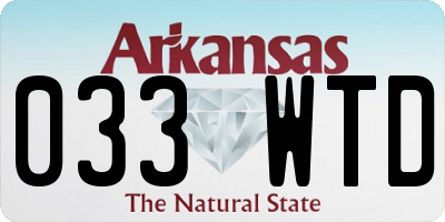 AR license plate 033WTD