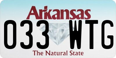 AR license plate 033WTG