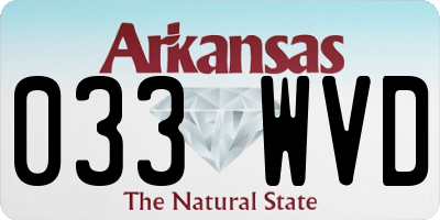 AR license plate 033WVD