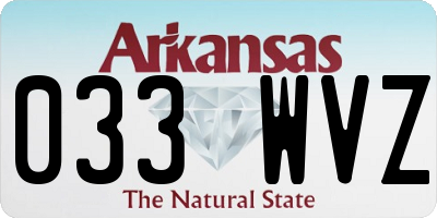 AR license plate 033WVZ