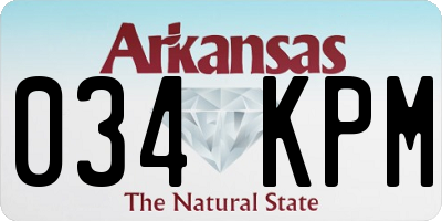 AR license plate 034KPM