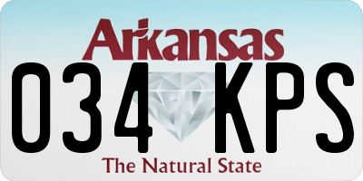 AR license plate 034KPS