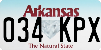 AR license plate 034KPX