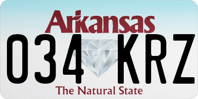 AR license plate 034KRZ