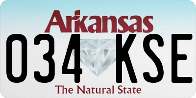 AR license plate 034KSE