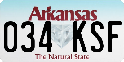 AR license plate 034KSF