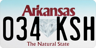 AR license plate 034KSH