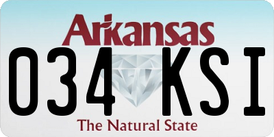 AR license plate 034KSI
