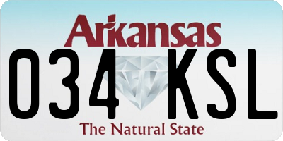 AR license plate 034KSL