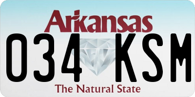 AR license plate 034KSM